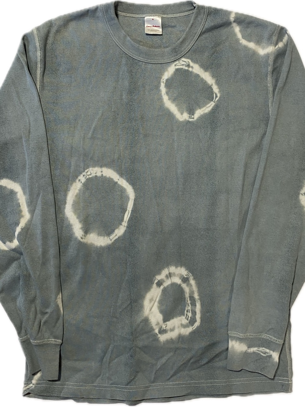 Hanna Andersson Slate Gray Tie-Dye Ring Long-Sleeve Tee